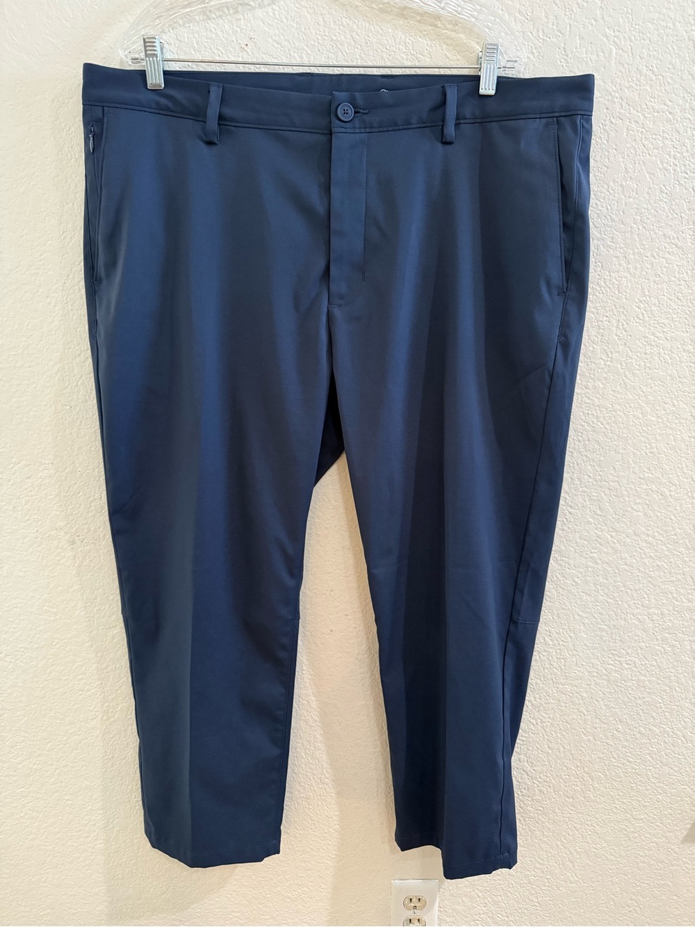 Tommy Bahama Men’s Navy Performance Pants Flat Front Stretch Casual Dress Pants